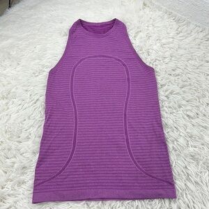 🔥$SALE$🔥 Lululemon Swiftly Tech Tank Rugby Stripe Tonal Heathered Ultra Violet